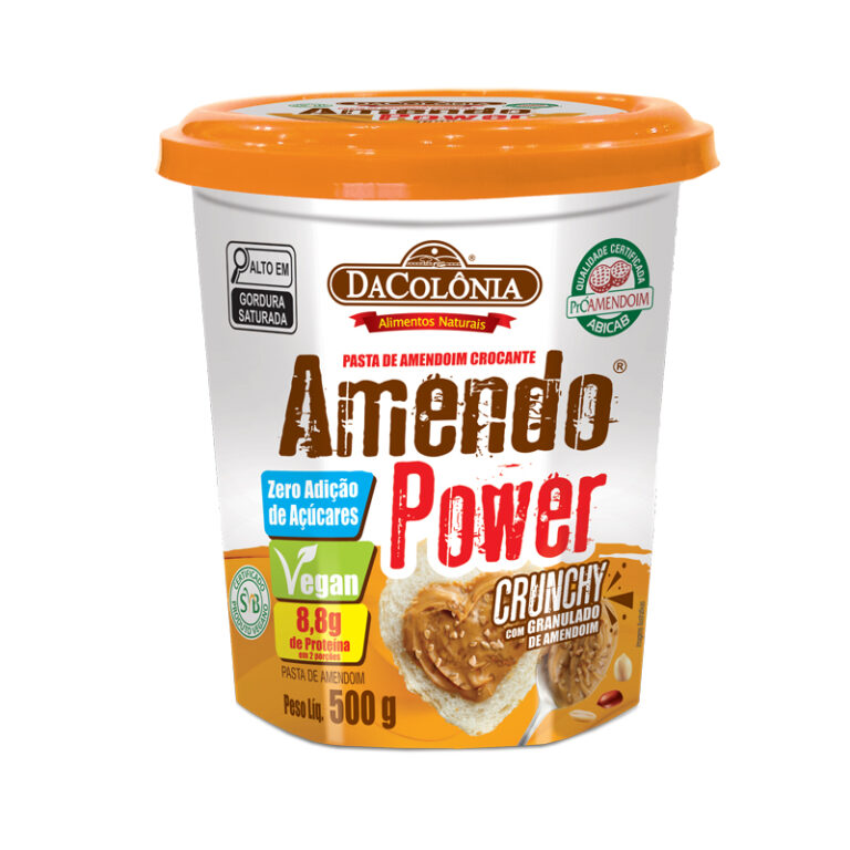 Amendo Power Pasta de Amendoim Crunchy