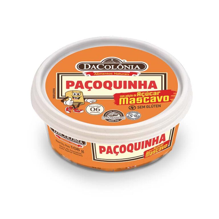 Paçoquinha Rolha com Mascavo