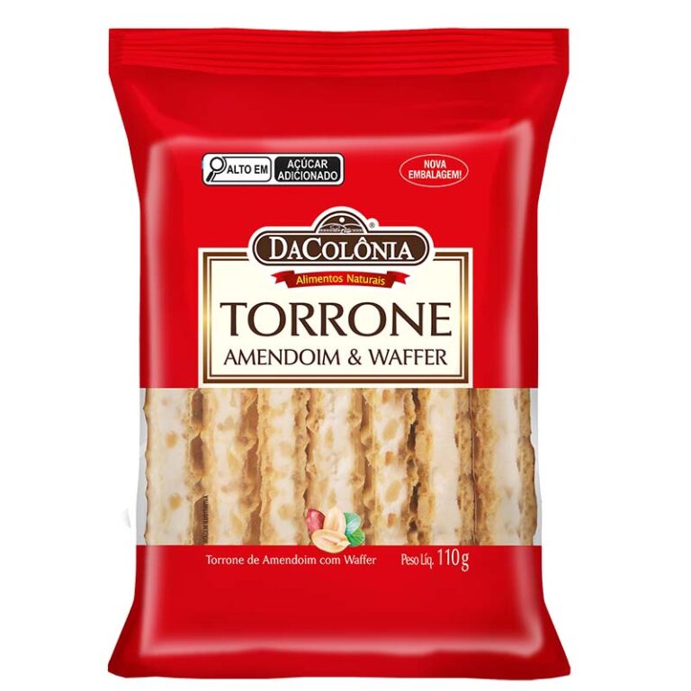 Torrone de Amendoim com Waffer