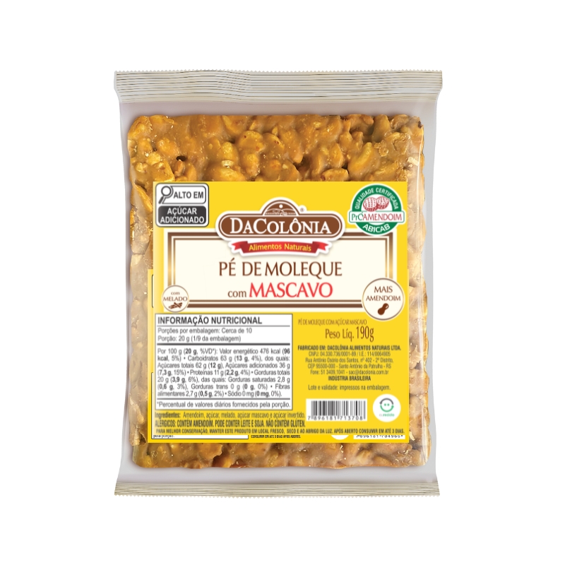 Pé de Moleque com Mascavo