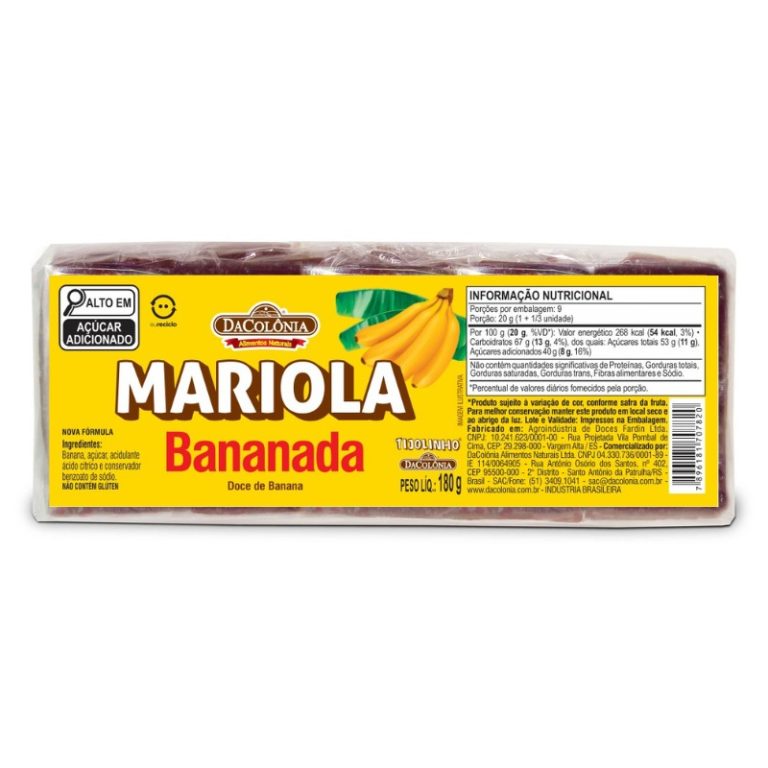 MOCKUP MARIOLA BANANADA TIJOLINHO DACOLONIA 180G