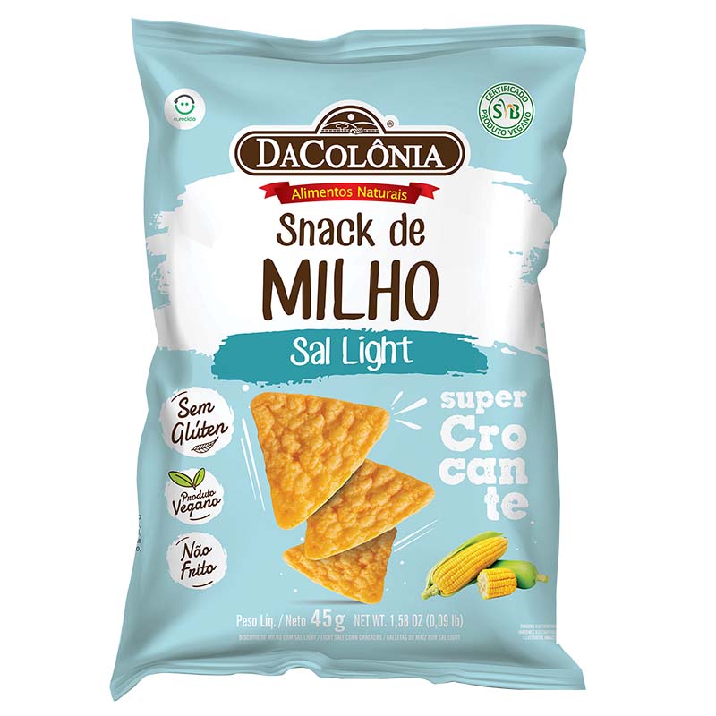 SNACK DE MILHO_Ssal light_45g_DaColônia_junto