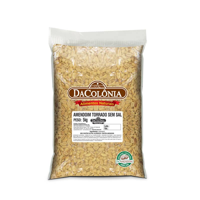 Amendoim Torrado sem Sal 2x5kg