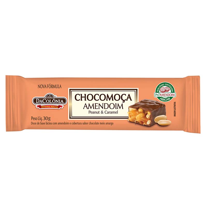 ChocoMoça M. Amargo 30g - Cx 200un