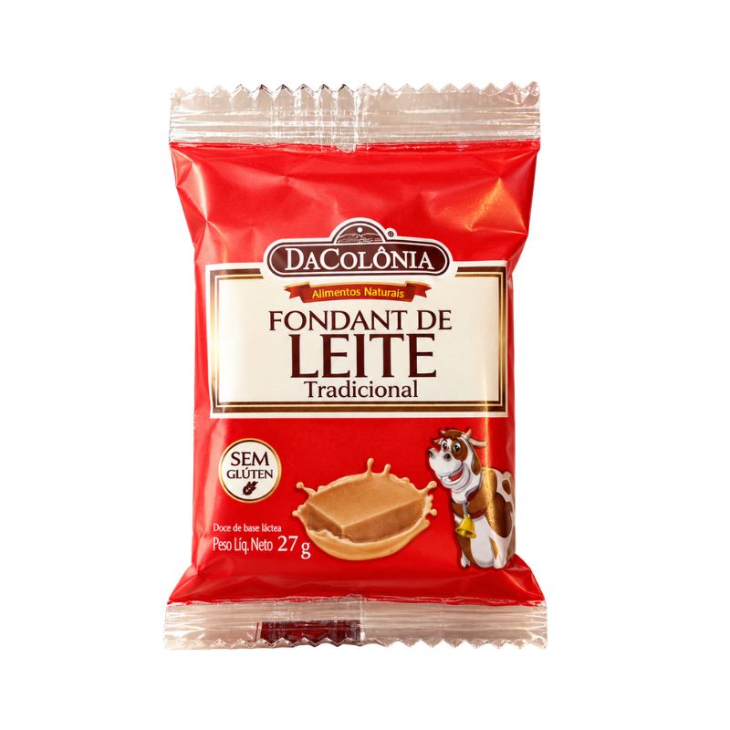 Fondant de Leite 27g - Cx 200un