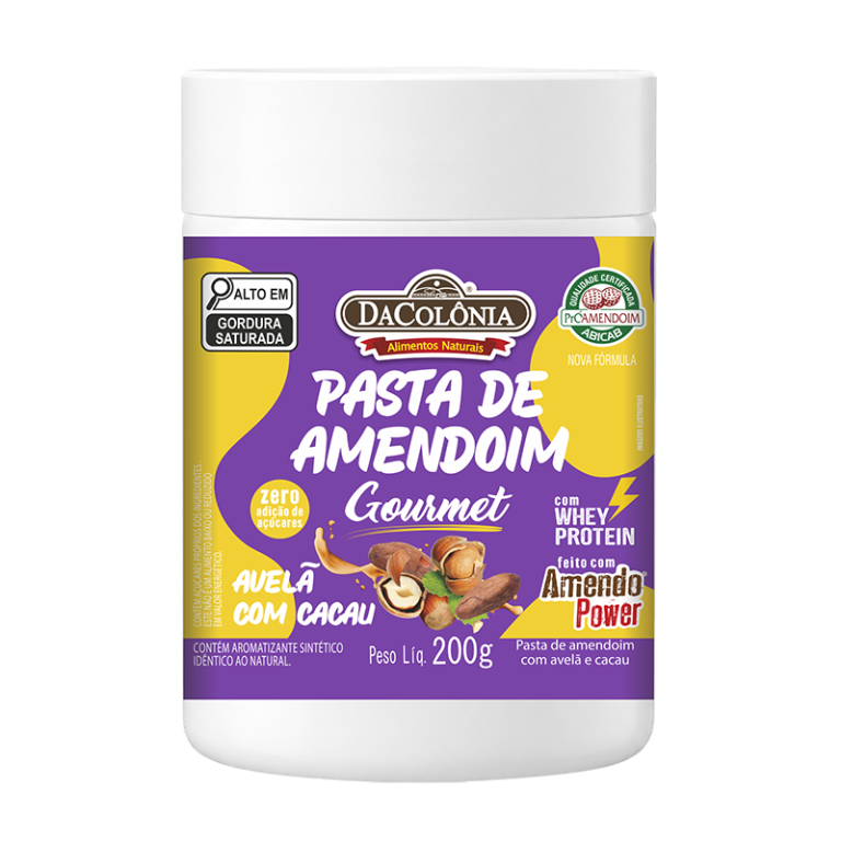 Pasta de Amendoim Gourmet sabor Avelã e Cacau 200g