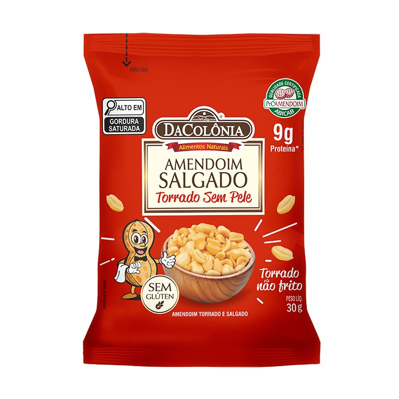 Amendoim Salgado 30g - Cx 200un